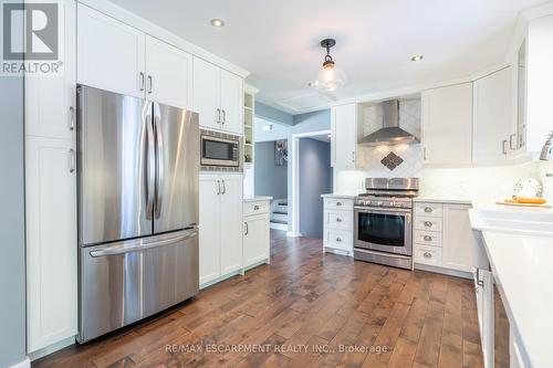 266 Alma Lane, Hamilton, ON - Indoor Photo Showing Kitchen With Upgraded Kitchen