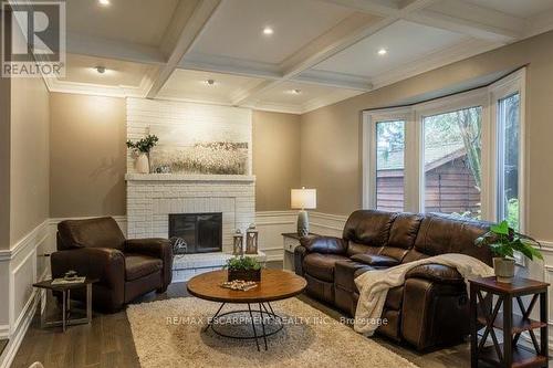 203 Bluebell Crescent, Hamilton (Ancaster), ON - Indoor Photo Showing Living Room With Fireplace