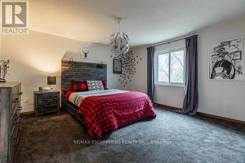 203 Bluebell Crescent, Hamilton, ON - Indoor Photo Showing Bedroom With Fireplace