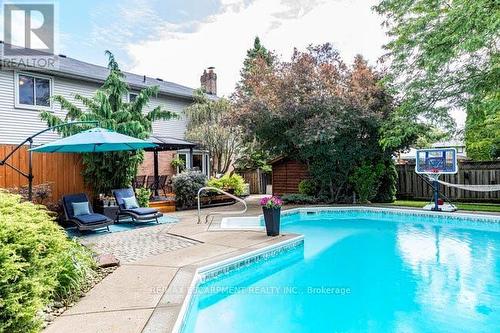 203 Bluebell Crescent, Hamilton (Ancaster), ON - Outdoor With In Ground Pool With Backyard