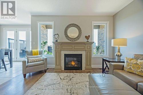 27 - 2615 Colonel Talbot Road, London, ON - Indoor Photo Showing Living Room With Fireplace