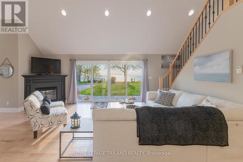 71888 Sunview Avenue, Bluewater (Hay Twp), ON - Indoor Photo Showing Living Room With Fireplace