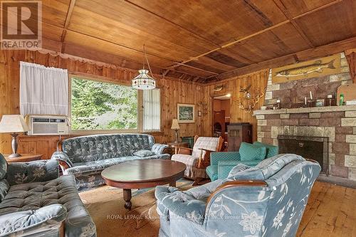 7190 Hwy 35 Road N, Kawartha Lakes, ON - Indoor Photo Showing Living Room With Fireplace