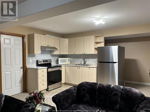 4669 Osaka Circle Unit# Lower Level, Windsor, ON - Indoor Photo Showing Kitchen With Double Sink