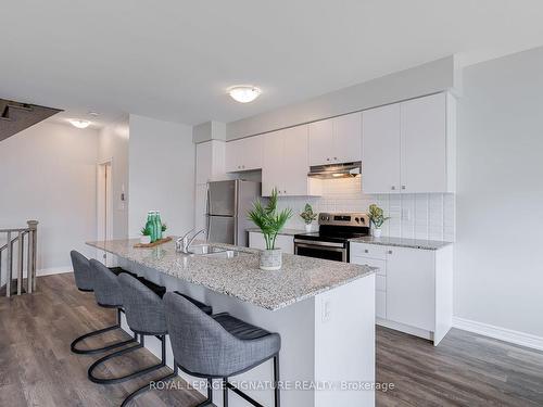 22 Backwater Tr, Brampton, ON - Indoor Photo Showing Kitchen With Stainless Steel Kitchen With Double Sink With Upgraded Kitchen