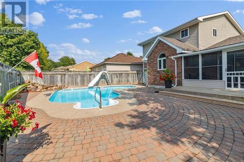 Backyard - 408 Pearl Street W, Brockville, ON - Outdoor With In Ground Pool With Deck Patio Veranda