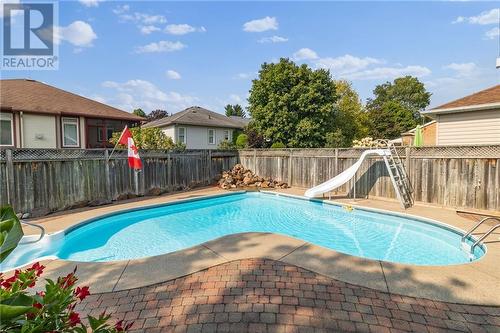 Inground Pool - 408 Pearl Street W, Brockville, ON - Outdoor With In Ground Pool With Deck Patio Veranda With Backyard