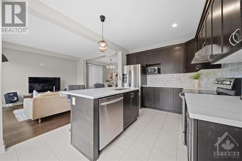 713 Samantha Eastop Avenue, Stittsville, ON - Indoor Photo Showing Kitchen With Stainless Steel Kitchen With Upgraded Kitchen