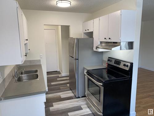 11045 129 St Nw, Edmonton, AB - Indoor Photo Showing Kitchen With Double Sink