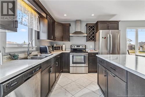 57 Brevet Street, Moncton, NB - Indoor Photo Showing Kitchen With Double Sink With Upgraded Kitchen