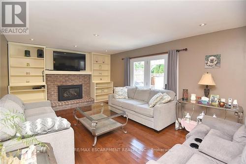 3 Suter Crescent, Hamilton, ON - Indoor Photo Showing Living Room With Fireplace