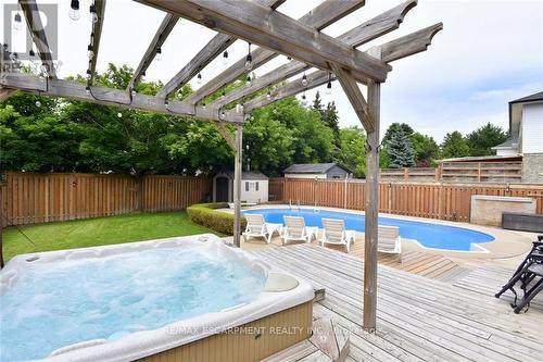 3 Suter Crescent, Hamilton (Dundas), ON - Outdoor With In Ground Pool With Deck Patio Veranda With Backyard