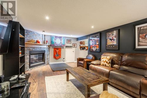 5290 Joel Avenue, Burlington (Appleby), ON - Indoor Photo Showing Living Room With Fireplace