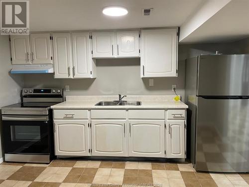 10820 Mulberry Drive Unit# Lower, Windsor, ON - Indoor Photo Showing Kitchen With Double Sink