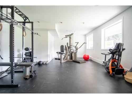 4161 Heroux  Road, Nelson, BC - Indoor Photo Showing Gym Room