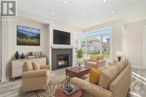 13 Cummings Avenue, Carleton Place, ON - Indoor Photo Showing Living Room With Fireplace