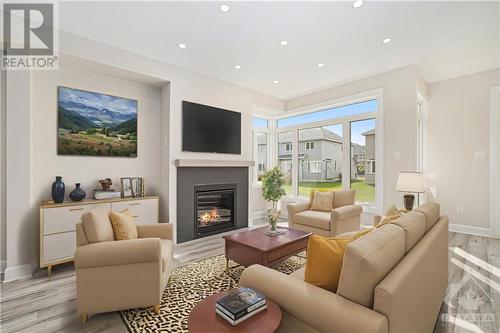 13 Cummings Avenue, Carleton Place, ON - Indoor Photo Showing Living Room With Fireplace