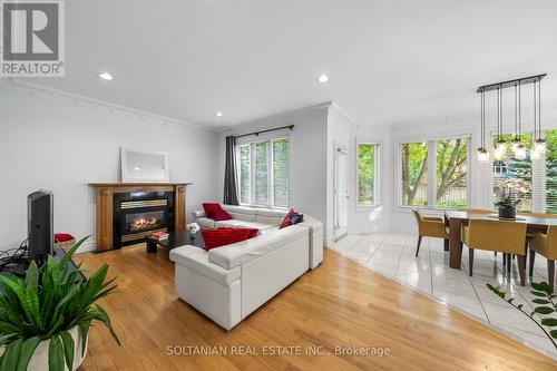 211 Byng Avenue, Toronto (Willowdale East), ON - Indoor Photo Showing Living Room With Fireplace