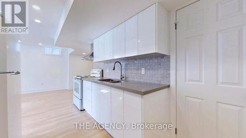 Bsmt - 19 Faimira Avenue, Georgina (Keswick North), ON - Indoor Photo Showing Kitchen With Double Sink