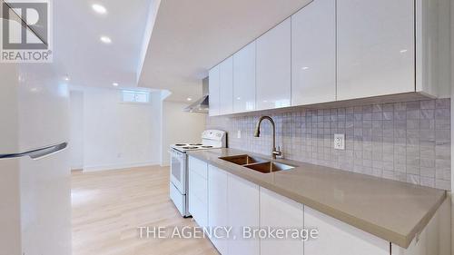 Bsmt - 19 Faimira Avenue, Georgina (Keswick North), ON - Indoor Photo Showing Kitchen With Double Sink With Upgraded Kitchen