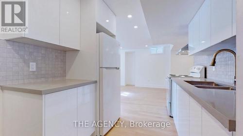 Bsmt - 19 Faimira Avenue, Georgina (Keswick North), ON - Indoor Photo Showing Kitchen With Double Sink