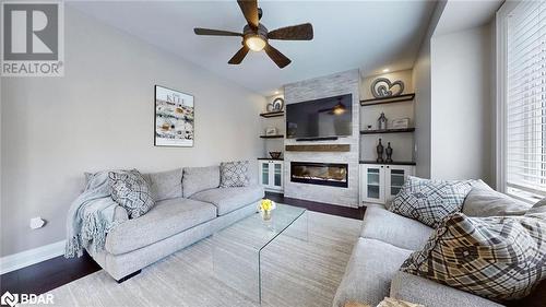 2187 Austin Court, Burlington, ON - Indoor Photo Showing Living Room With Fireplace