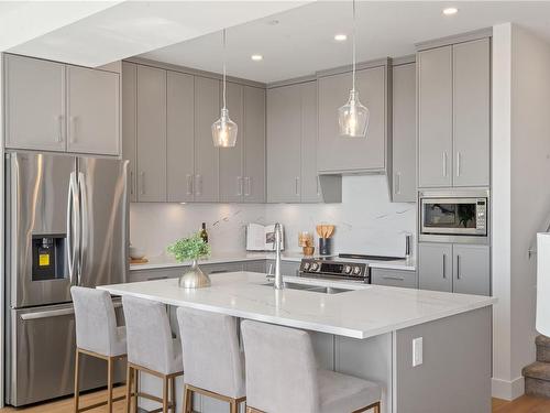 2299 Hudson Terr, Sooke, BC - Indoor Photo Showing Kitchen With Double Sink With Upgraded Kitchen