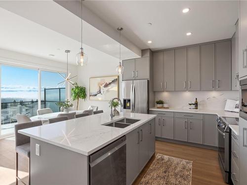 2299 Hudson Terr, Sooke, BC - Indoor Photo Showing Kitchen With Double Sink With Upgraded Kitchen