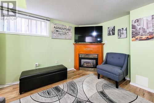 37 Foxtrot Drive, Hamilton, ON - Indoor Photo Showing Living Room With Fireplace