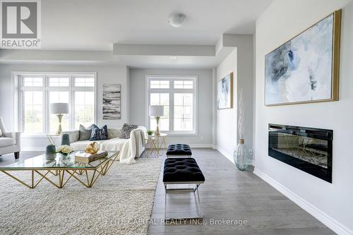 105 Yorkton Boulevard, Markham (Angus Glen), ON - Indoor Photo Showing Living Room With Fireplace