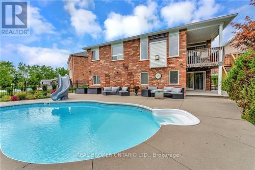 31 Hoodless Court, Brantford, ON - Outdoor With In Ground Pool With Exterior