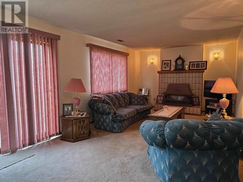 2936 Christopher Crescent, Prince George, BC - Indoor Photo Showing Living Room With Fireplace