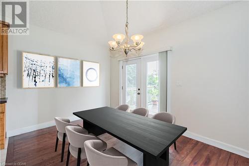 virtually staged - 356 Stevenson Street N, Guelph, ON - Indoor Photo Showing Dining Room