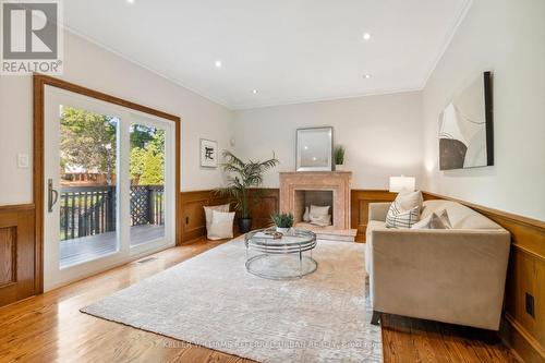 168 Johnston Avenue, Toronto (Lansing-Westgate), ON - Indoor Photo Showing Living Room With Fireplace