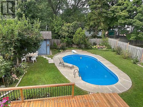 73 Wright Crescent, Caledon, ON - Outdoor With In Ground Pool With Deck Patio Veranda With Backyard