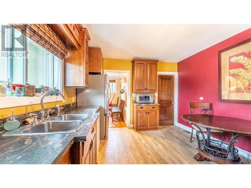 2816 3 Highway, Erickson, BC - Indoor Photo Showing Kitchen With Double Sink