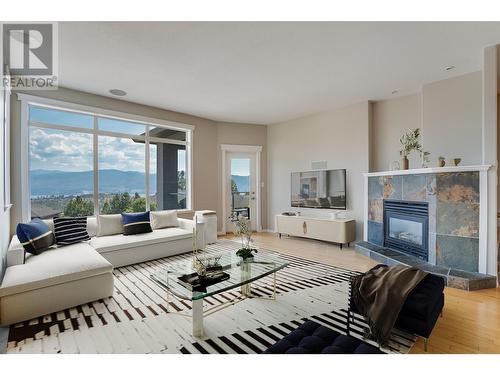 3362 Sundance Drive, West Kelowna, BC - Indoor Photo Showing Living Room With Fireplace