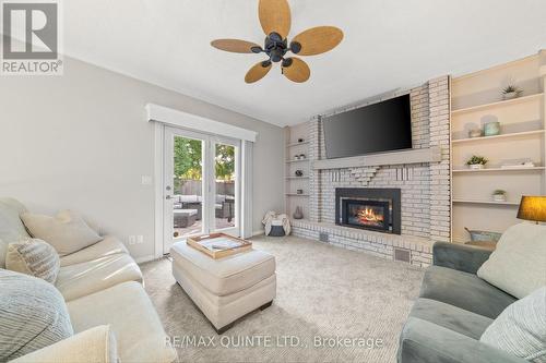 46 Grosvenor Drive, Belleville, ON - Indoor Photo Showing Living Room With Fireplace