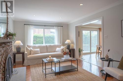 45 Panorama Crescent, Brampton, ON - Indoor Photo Showing Living Room With Fireplace