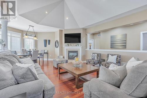 9 Garden Wood Avenue, Caledon, ON - Indoor Photo Showing Living Room With Fireplace