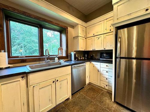 Kitchen - 1416 Ch. Des Lacs, Mont-Blanc, QC - Indoor Photo Showing Kitchen With Double Sink