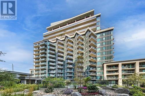 1208 - 2121 Lake Shore Boulevard W, Toronto (Mimico), ON - Outdoor With Balcony With Facade