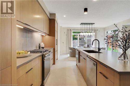 87 Dunnigan Drive, Kitchener, ON - Indoor Photo Showing Kitchen With Upgraded Kitchen