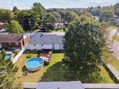 Backyard - 235 Rue Pierre-Laporte, Gatineau (Buckingham), QC - Outdoor With Above Ground Pool With View