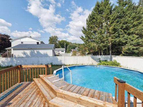 Patio - 235 Rue Pierre-Laporte, Gatineau (Buckingham), QC - Outdoor With Above Ground Pool With Backyard