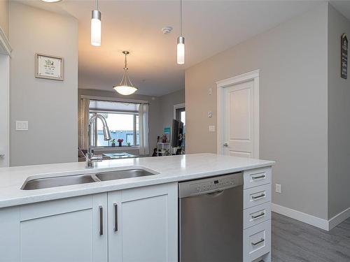 309-844 Goldstream Ave, Langford, BC - Indoor Photo Showing Kitchen With Double Sink