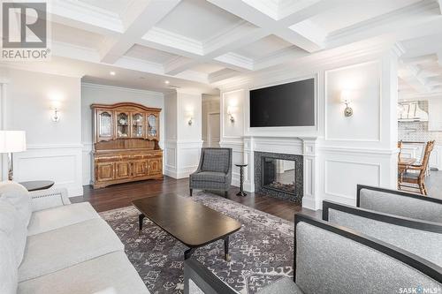 501 637 University Drive, Saskatoon, SK - Indoor Photo Showing Living Room With Fireplace