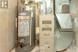 187 Gas Furnace and Hot Water Tank. - 