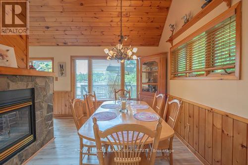 337 Philrick Drive, Galway-Cavendish And Harvey, ON - Indoor Photo Showing Dining Room With Fireplace