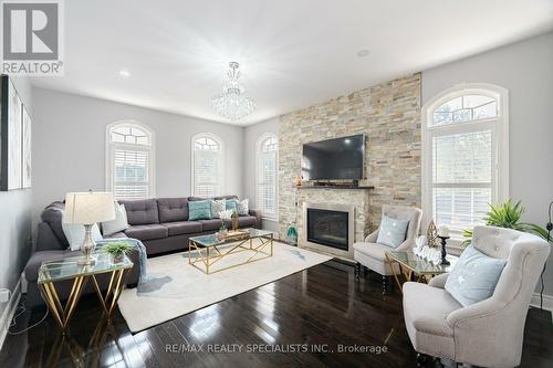 2 Belleville Drive, Brampton (Vales Of Castlemore North), ON - Indoor Photo Showing Living Room With Fireplace